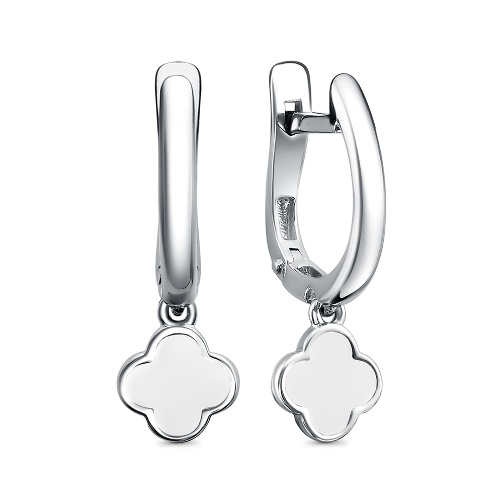 Серьги четырехлистник 925 С122704-01