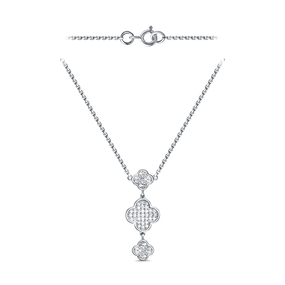 Колье "четырехлистник" 925 С132699