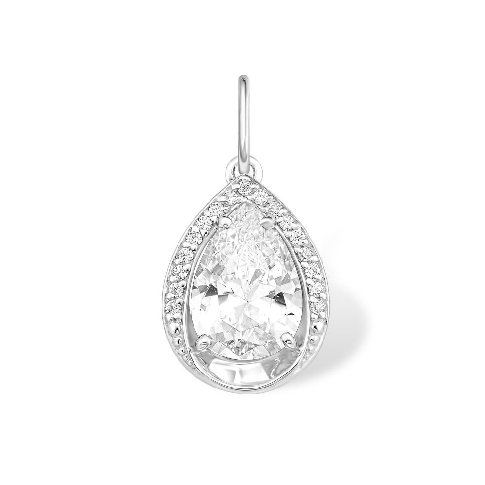 Подвеска серебряная 925 капля 13100112780-501