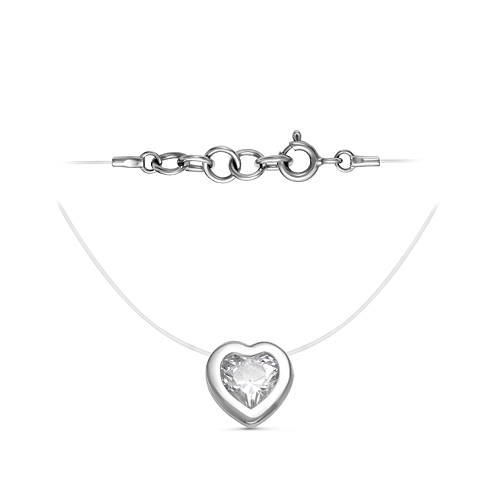 Колье "сердце" 925 С131297