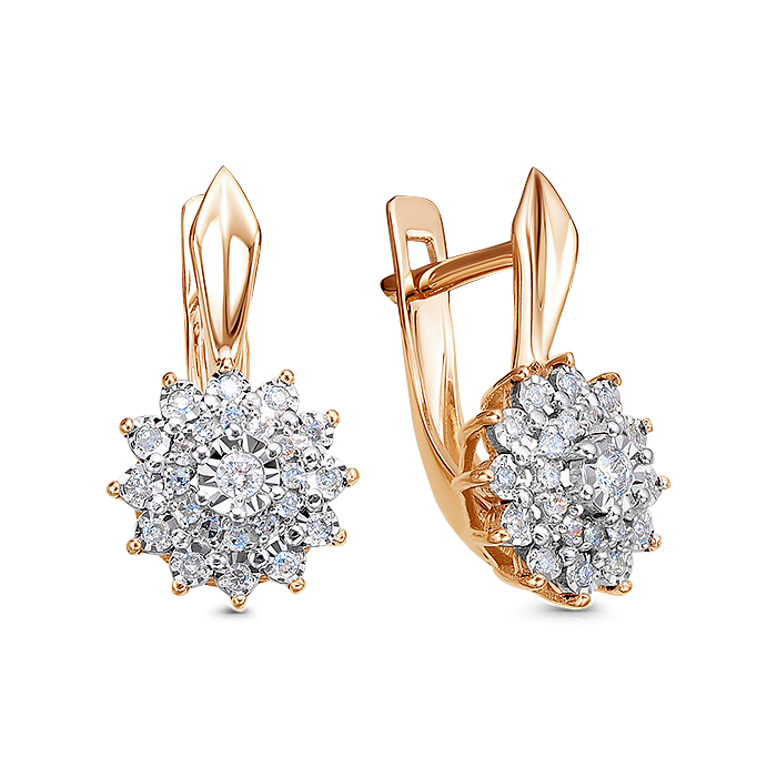 Серьги 585 С/255-120