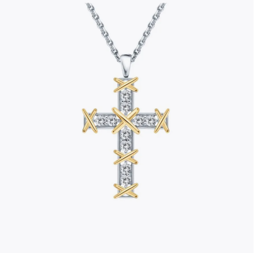 Колье крест 925 SS-B1990NK1						 
						Колье крест 925 SS-B1990NK1