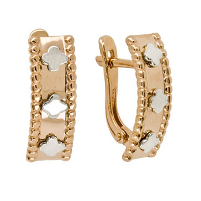 
							Серьги четырехлистник 585 С1462