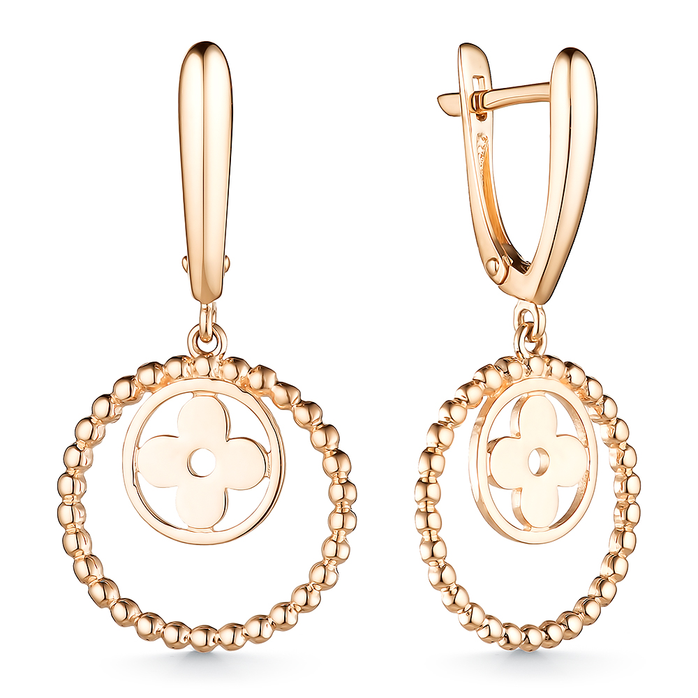 
							Серьги четырехлистник 585 С4407