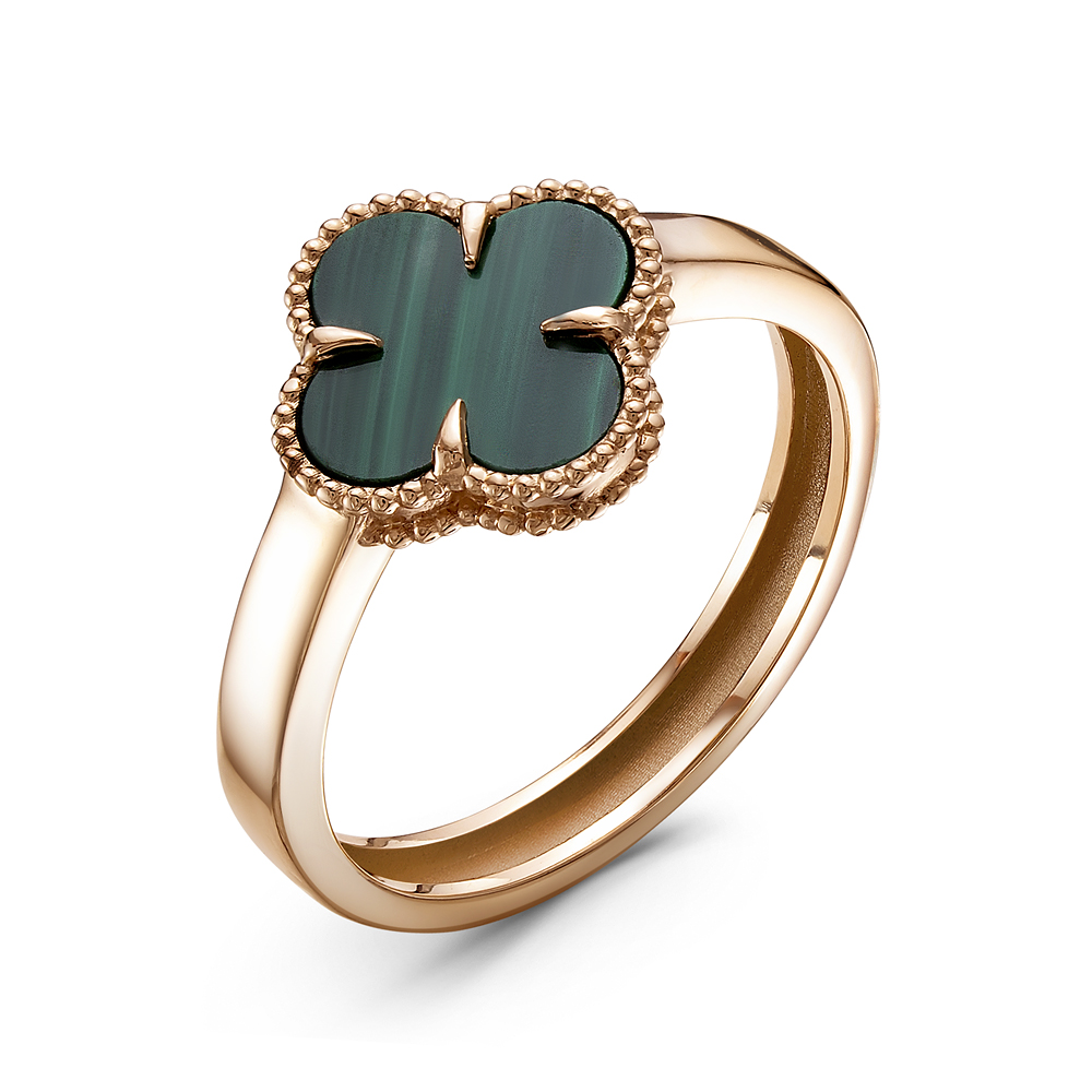 Кольцо 585 четырехлистник 110110 М