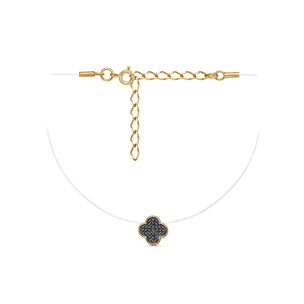 Колье четырехлистник 925 СП132164-5