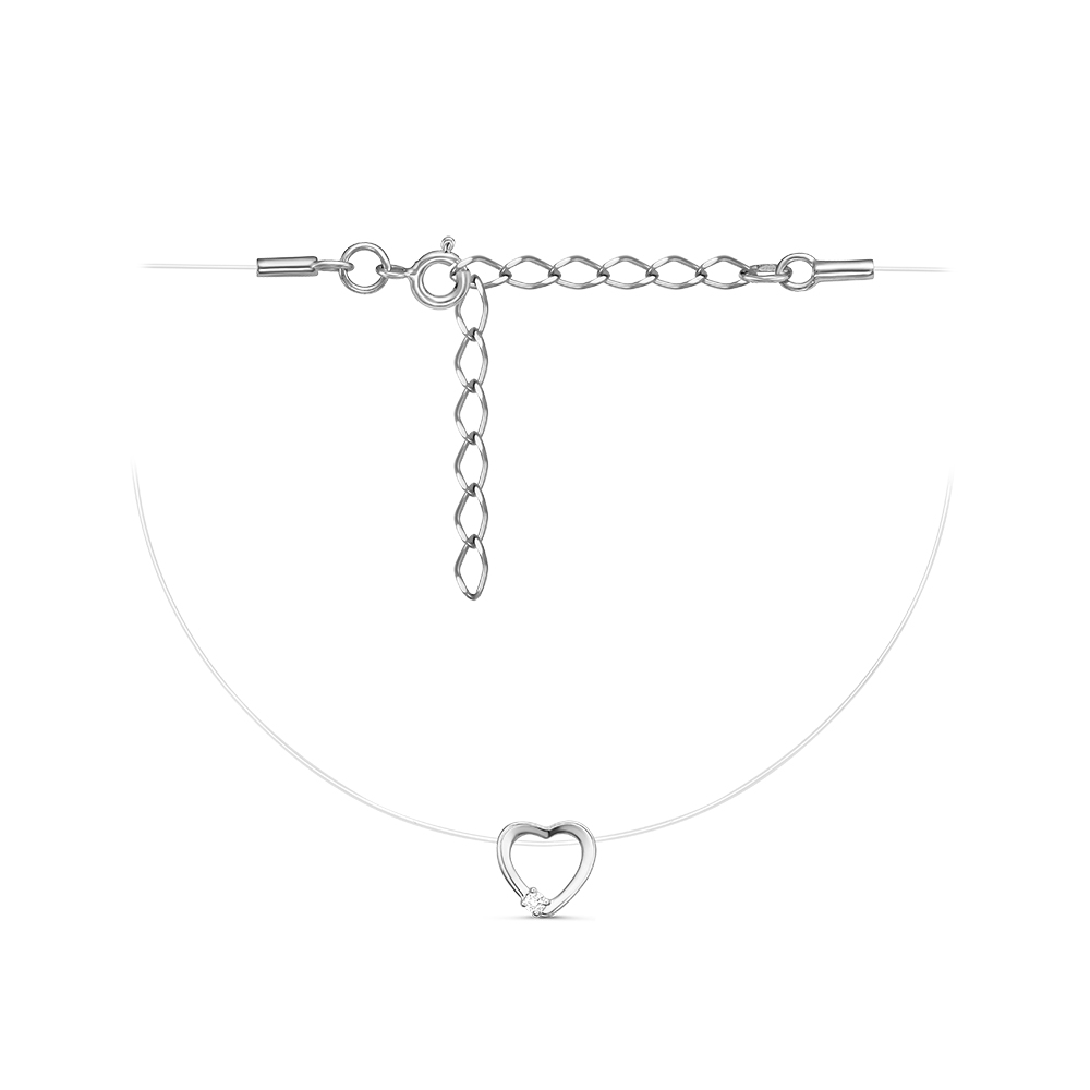 Колье "сердце" 925 С132177