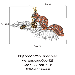 БРОШЬ 925