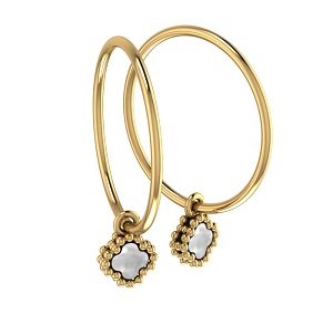 Серьги-конго 585